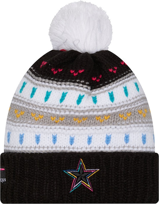 Dallas Cowboys New Era Women's 2025 NFL Crucial Catch Cuffed Pom Knit Hat