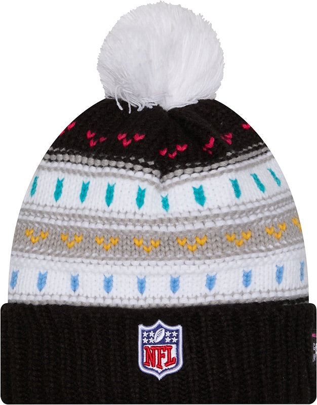 Dallas Cowboys New Era Women's 2025 NFL Crucial Catch Cuffed Pom Knit Hat