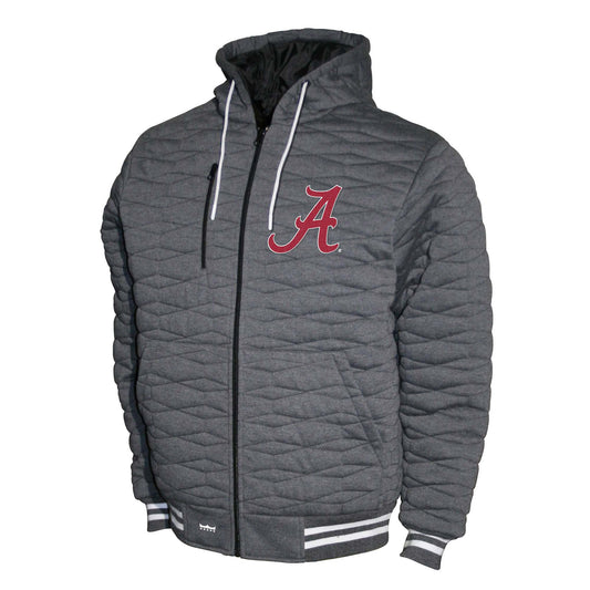 Alabama Crimson Tide Franchise Club Honeycomb Hooded Men's Jacket - Gray