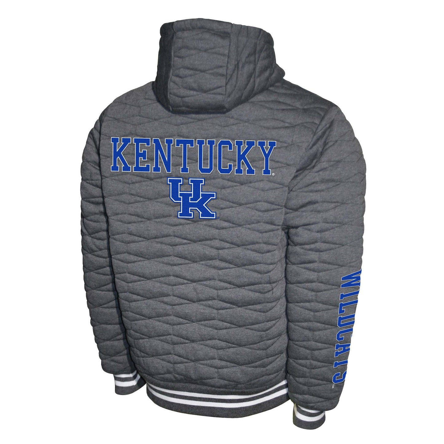 Kentucky Wildcats Franchise Club Honeycomb Hooded Men's Jacket - Gray