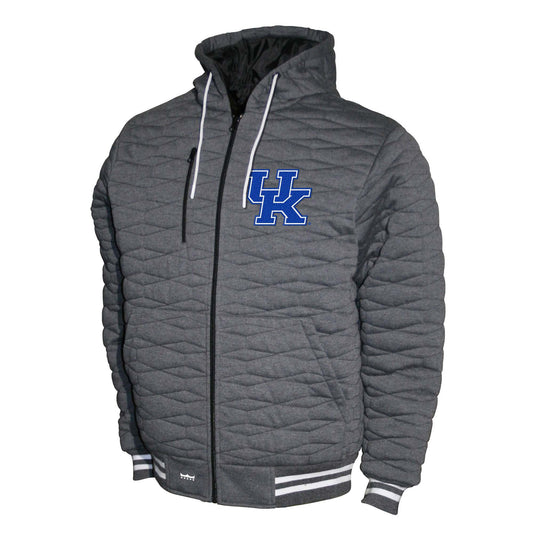 Kentucky Wildcats Franchise Club Honeycomb Hooded Men's Jacket - Gray
