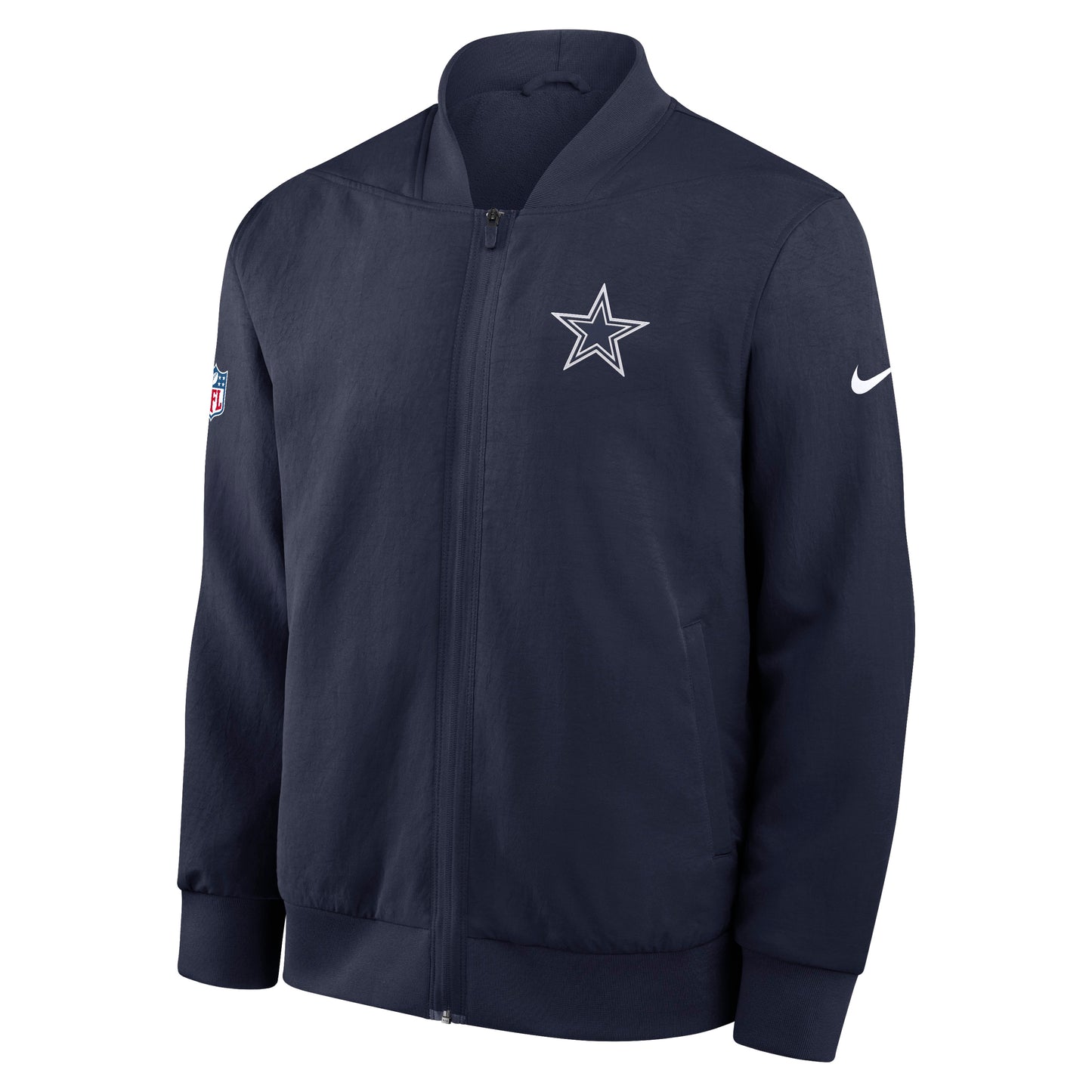 Dallas Cowboys Nike 2025 Sideline Coaches Bomber Jacket - Navy