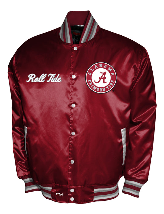 Alabama Crimson Tide Franchise Club Satin Full-Snap Jacket - Crimson
