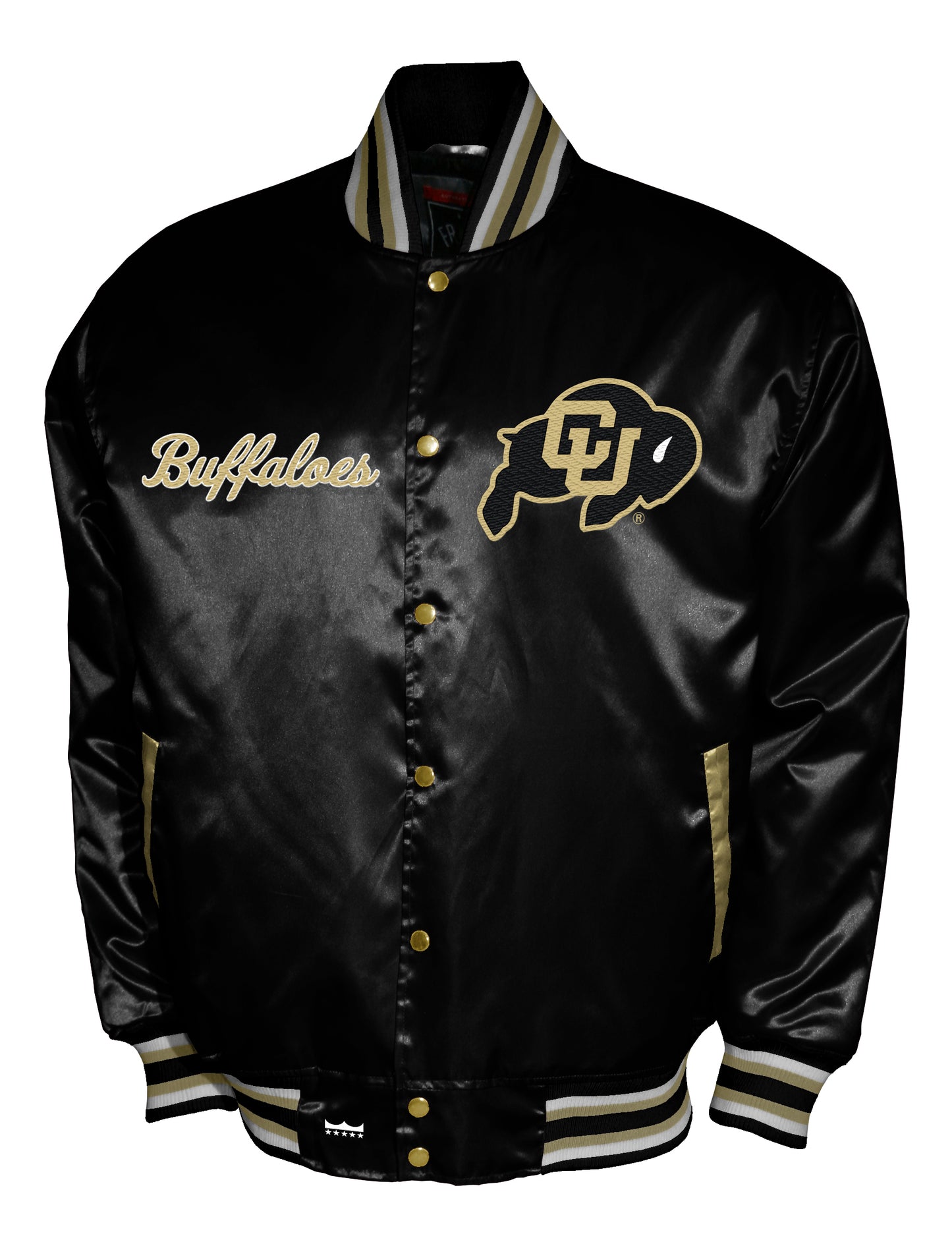 Colorado Buffaloes Franchise Club Satin Full-Snap Jacket - Black
