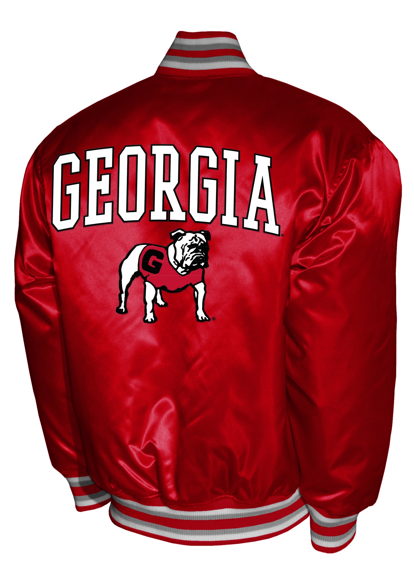 Georgia Bulldogs Franchise Club Satin Full-Snap Jacket - Red