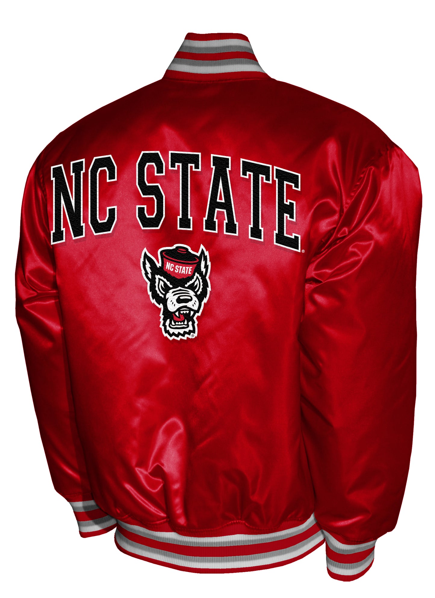 NC State Wolfpack Franchise Club Satin Full-Snap Jacket - Red