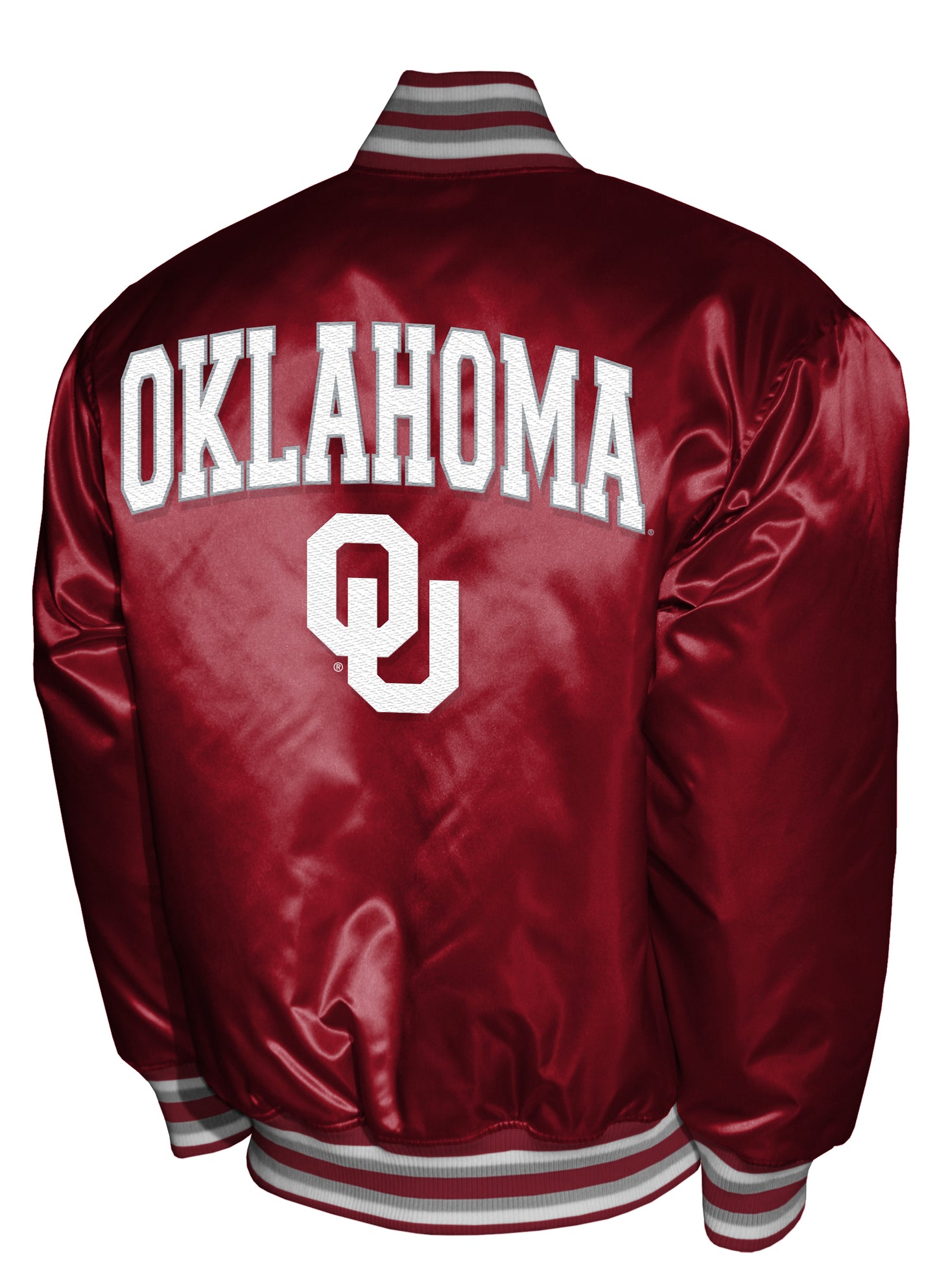 Oklahoma Sooners Franchise Club Satin Full-Snap Jacket - Red