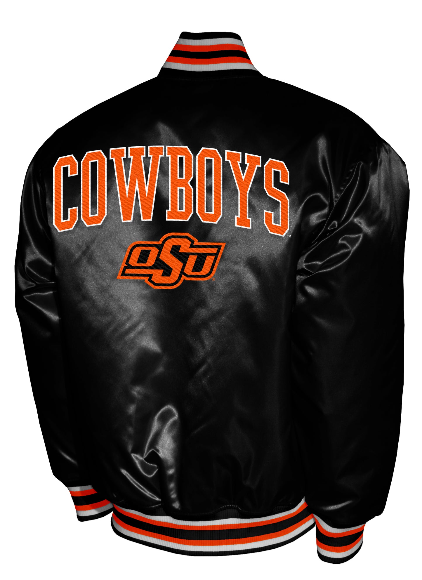 Oklahoma State Cowboys Franchise Club Satin Full-Snap Jacket - Black