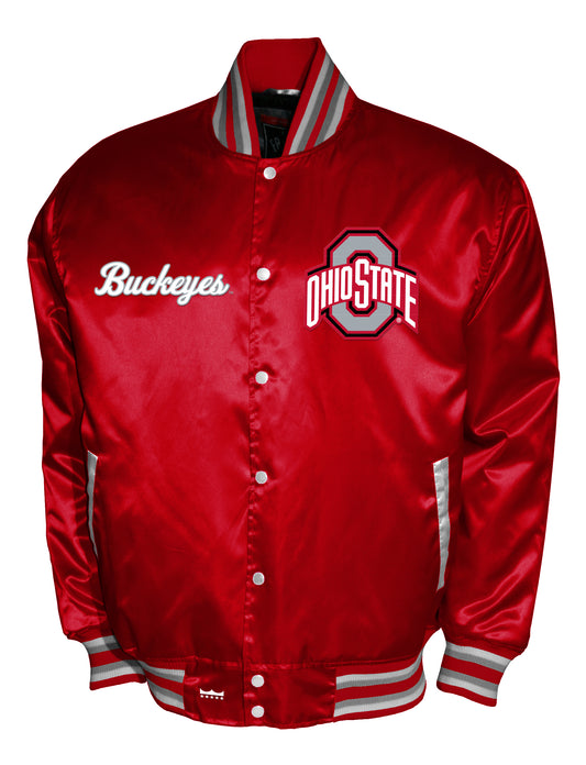 Ohio State Buckeyes Franchise Club Satin Full-Snap Jacket - Red