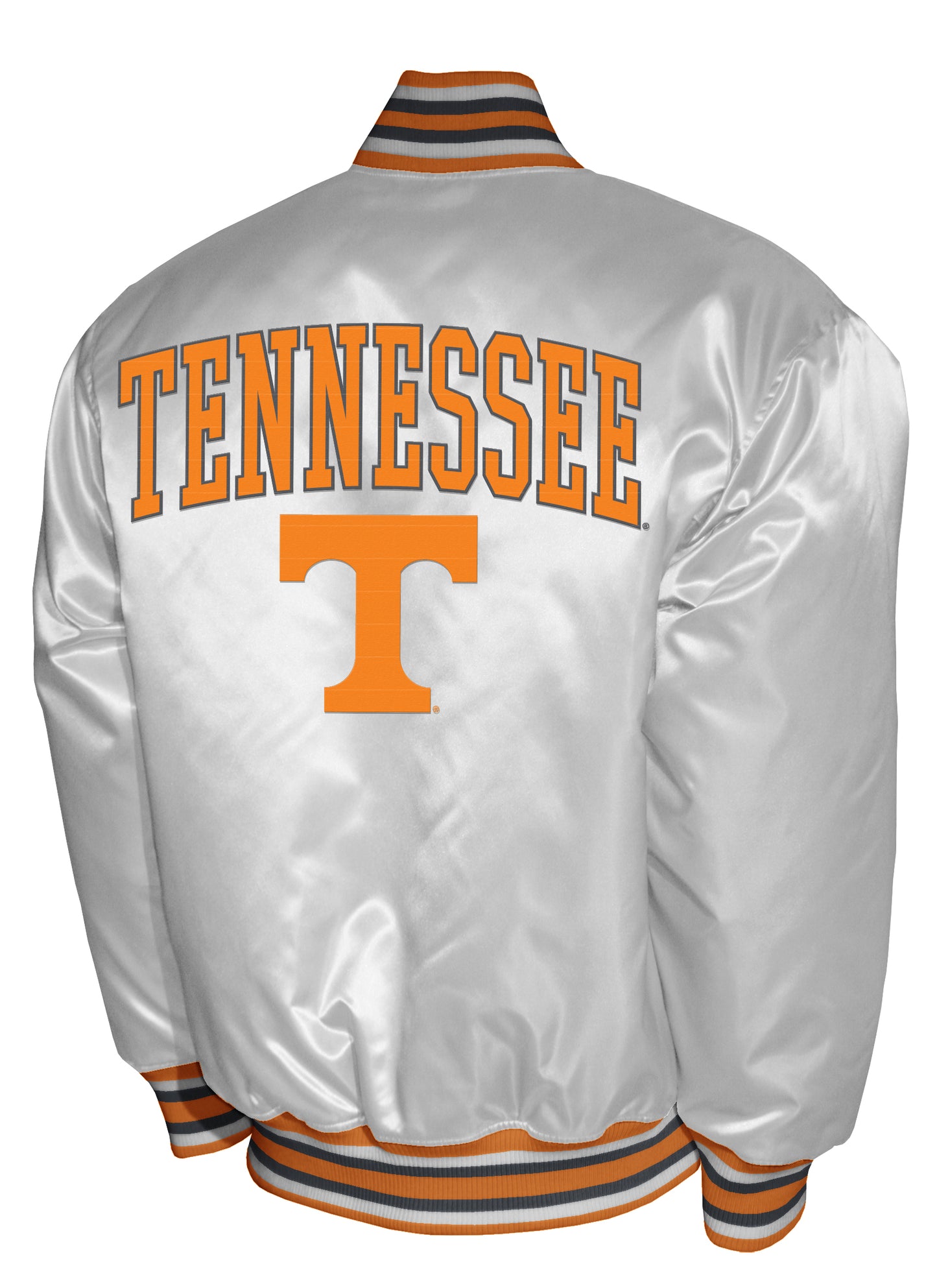 Tennessee Volunteers Franchise Club Satin Full-Snap Jacket - White