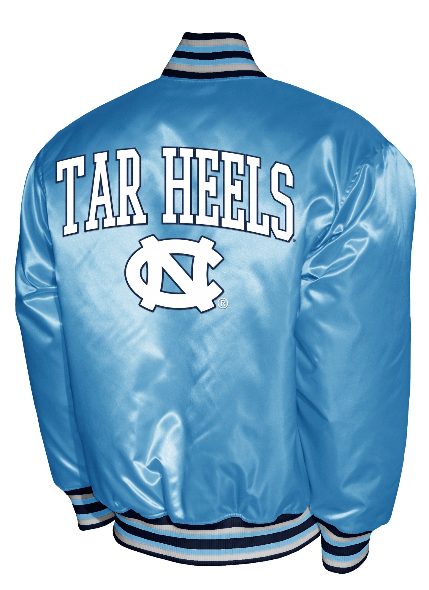 North Carolina Tar Heels Franchise Club Satin Full-Snap Jacket - Blue