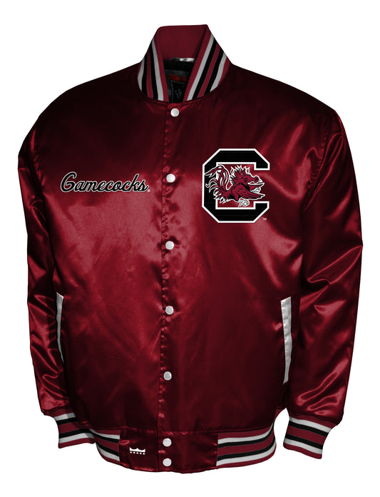 South Carolina Gamecocks Franchise Club Satin Full-Snap Jacket - Garnet