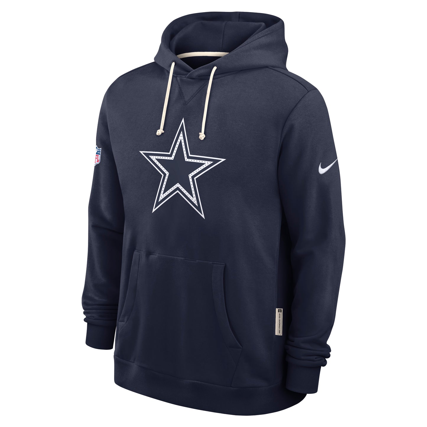 Dallas Cowboys Nike 2025 Sideline Standard Issue Dri-FIT Hoodie Pullover Men's Hoodie- Navy