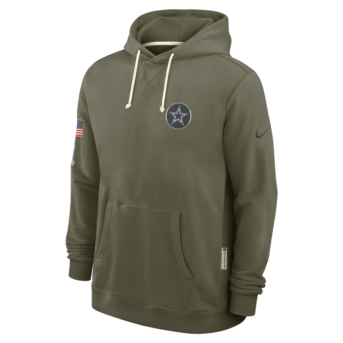 Dallas Cowboys Nike 2025 Salute to Service Club Fleece Pullover Hoodie