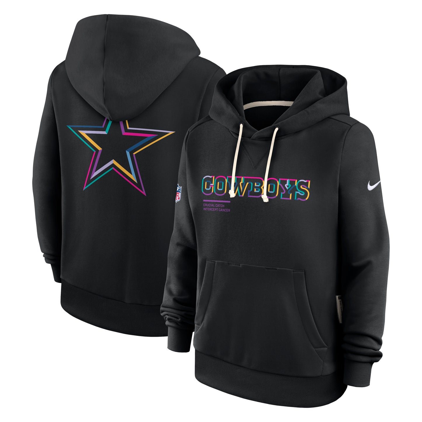 Dallas Cowboys Nike 2025 Crucial Catch Therma Performance Pullover Women's Hoodie