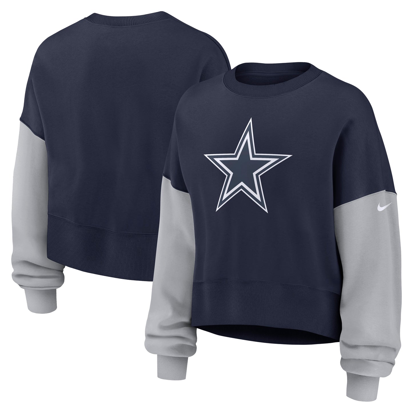 Dallas Cowboys Nike Oversized Pullover Women's Crew Sweatshirt