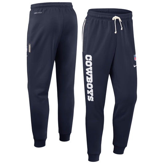 Dallas Cowboys Nike 2025 Sideline Taper Jogger Pants - Navy
