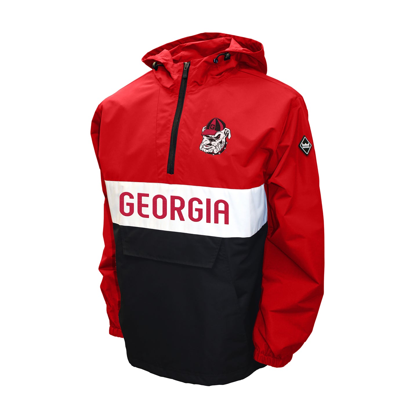 Georgia Bulldogs Franchise Club Beta Anorak Quarter-Zip Pullover Jacket - Red