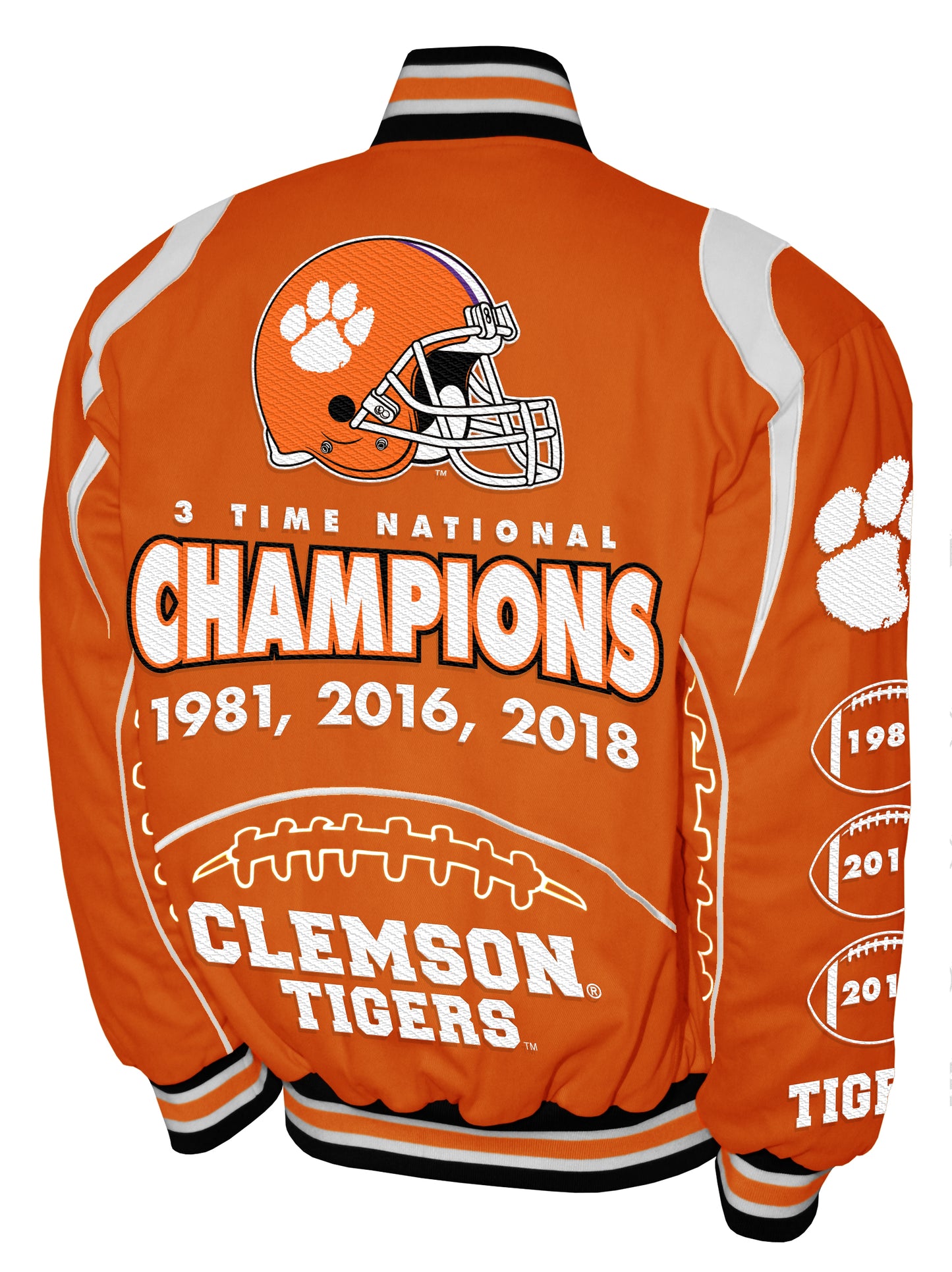 Clemson Tigers Franchise Club Commemorative Twill Jacket - Orange