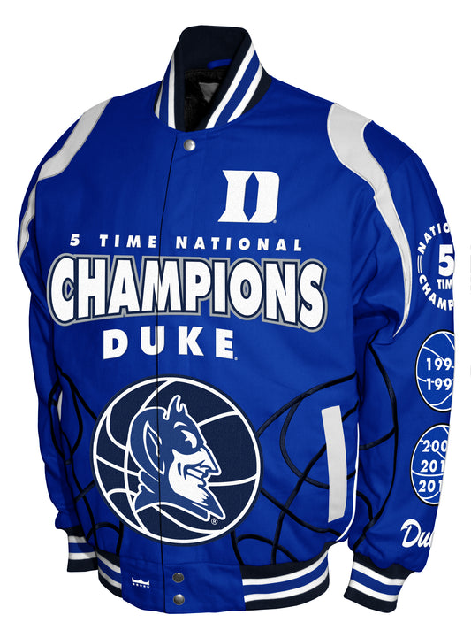 Duke Blue Devils Franchise Club Commemorative Twill Jacket - Blue