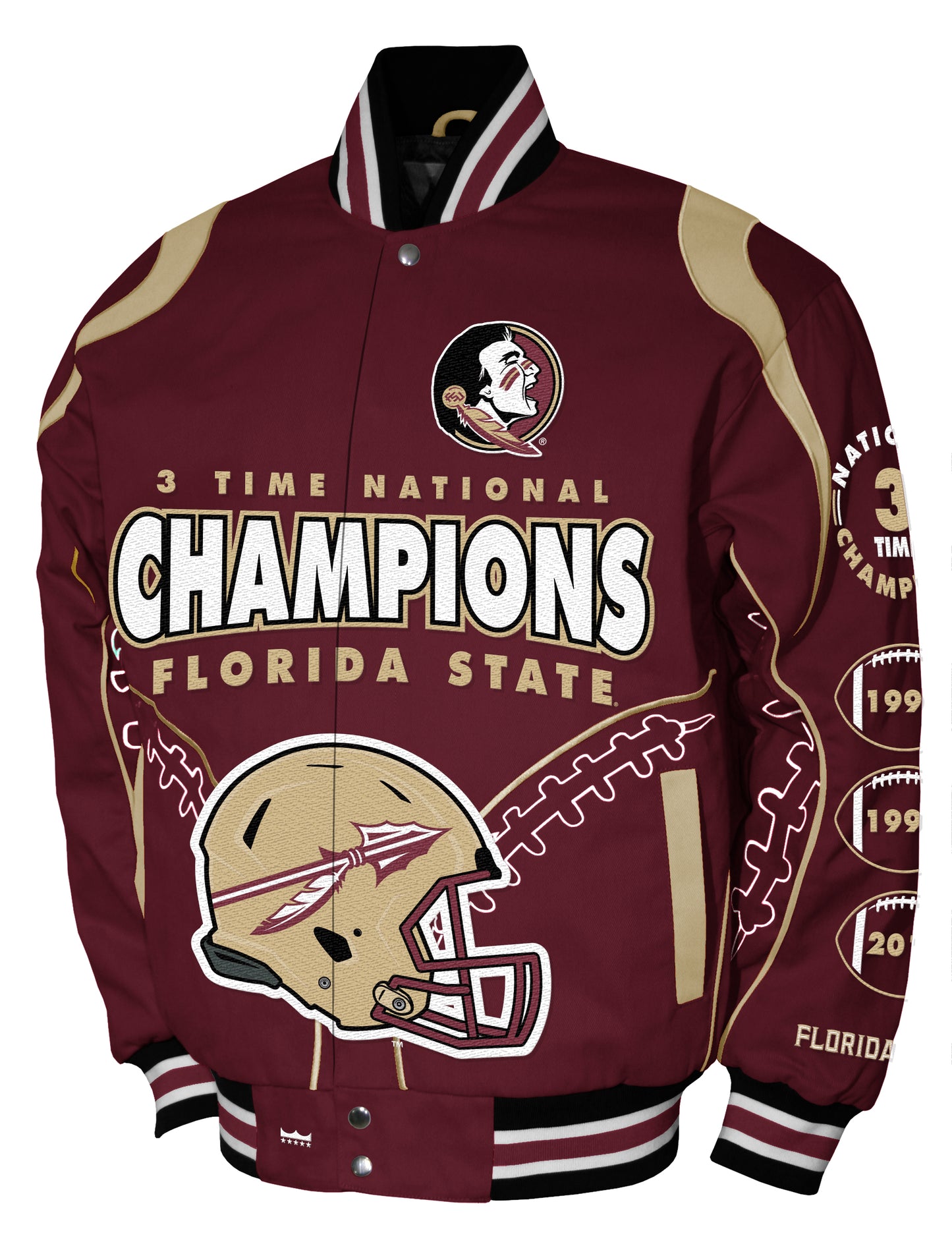 Florida State Seminoles Franchise Club Commemorative Twill Jacket - Burgandy