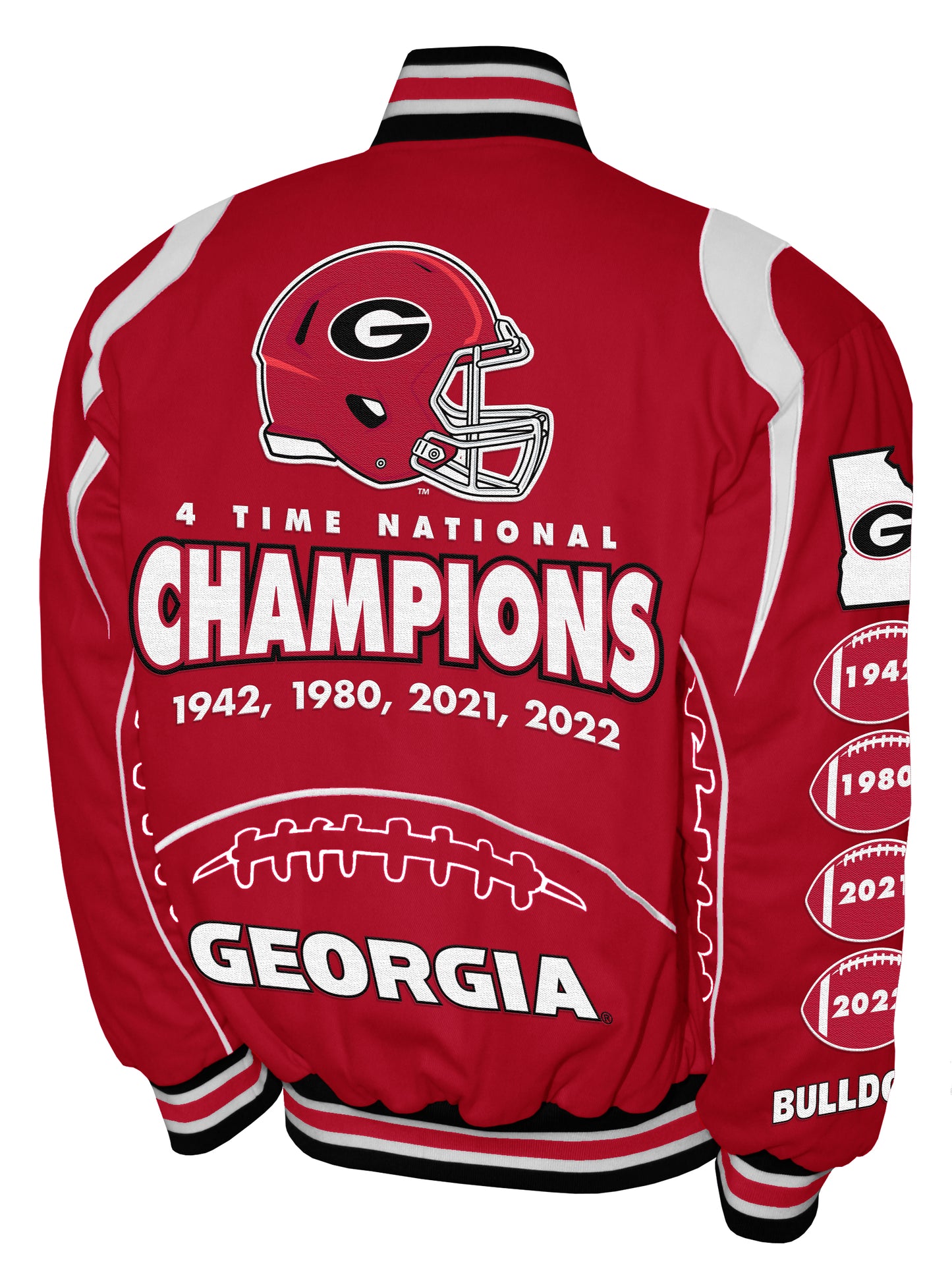 Georgia Bulldogs Franchise Club Commemorative Twill Jacket - Red