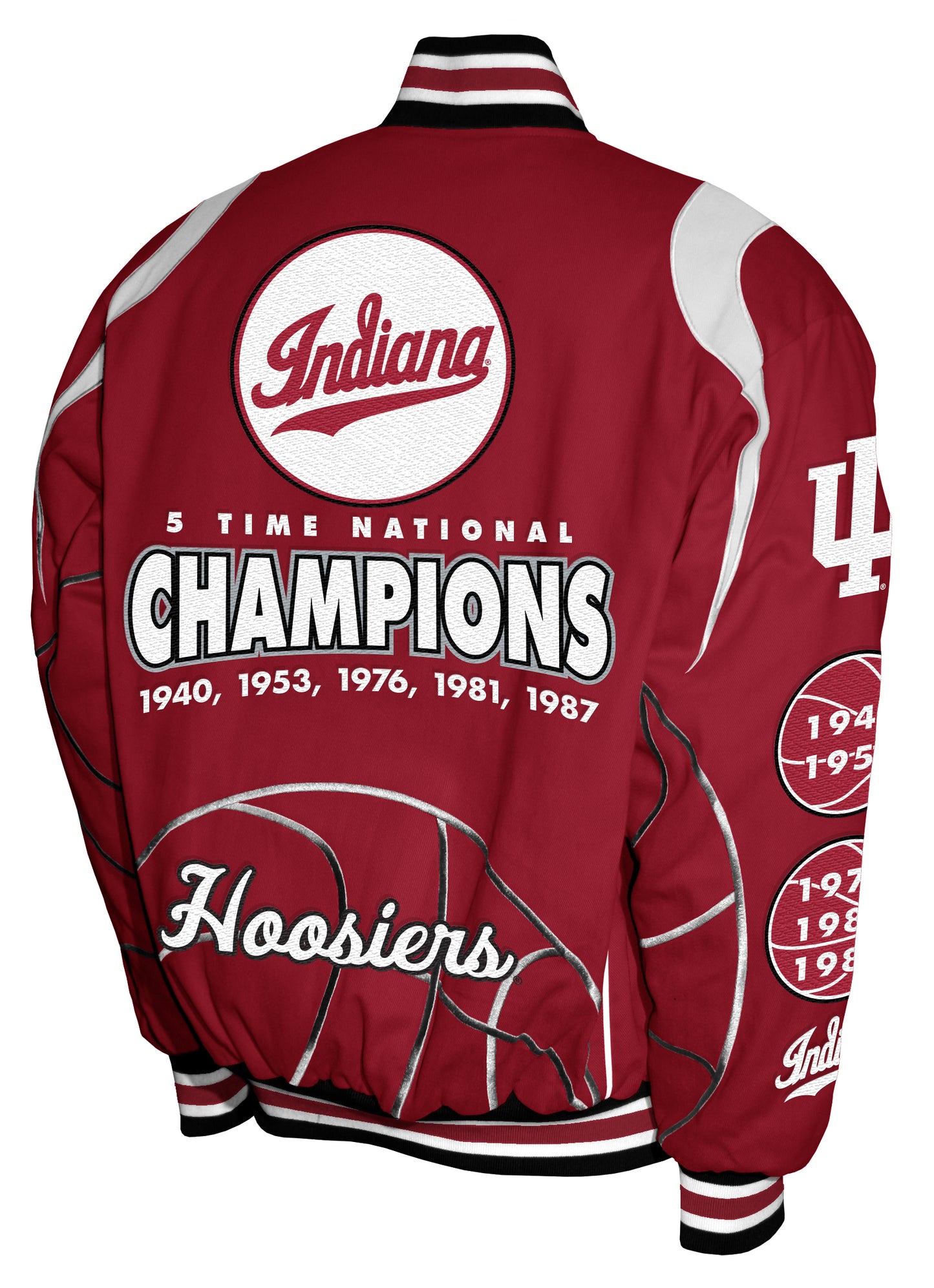Indiana Hoosiers Franchise Club Commemorative Twill Jacket - Red