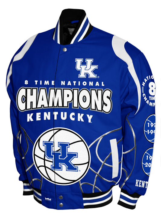 Kentucky Wildcats Franchise Club Commemorative Twill Jacket - Blue