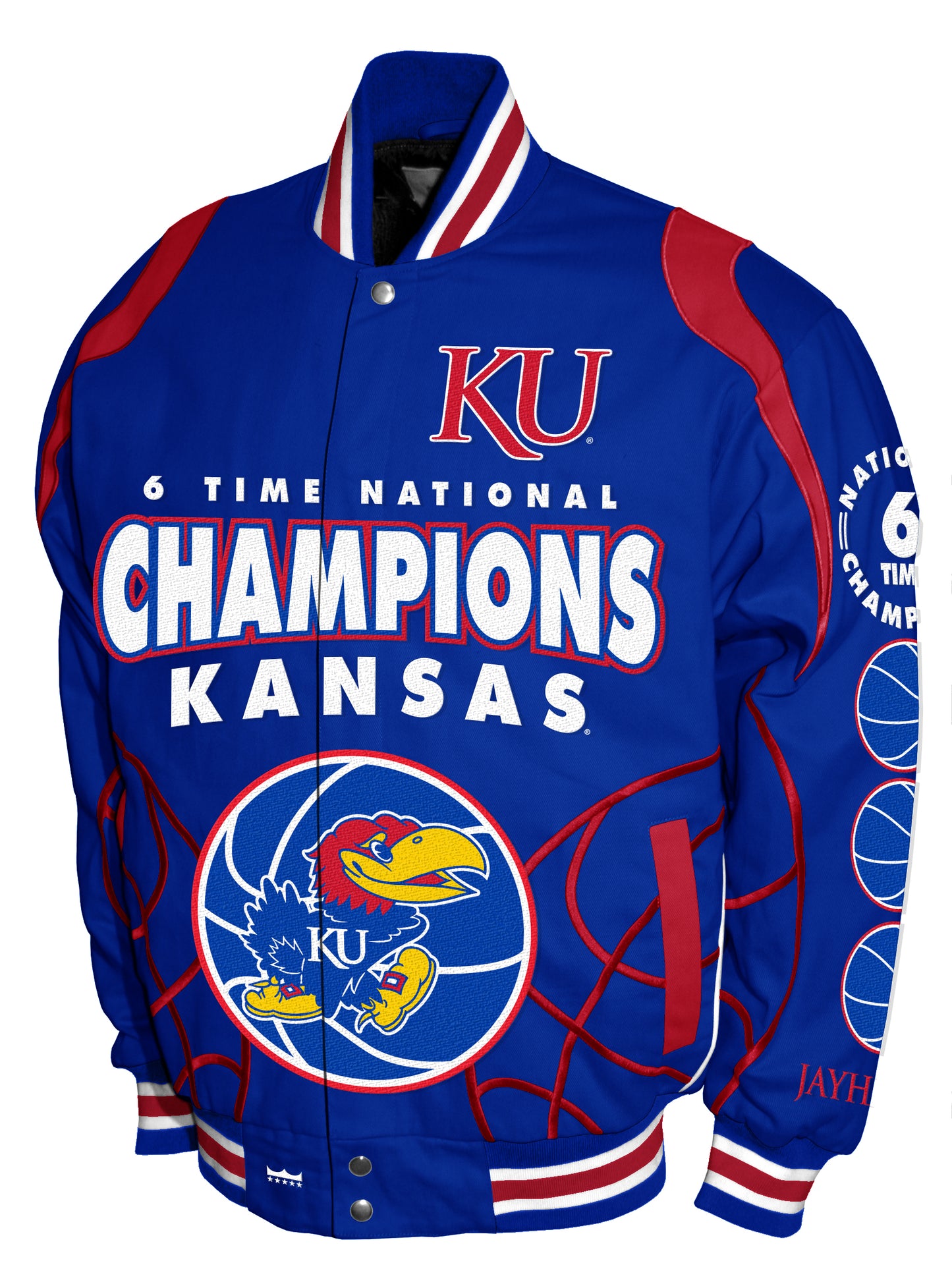 Kansas Jayhawks Franchise Club Commemorative Twill Jacket - Blue