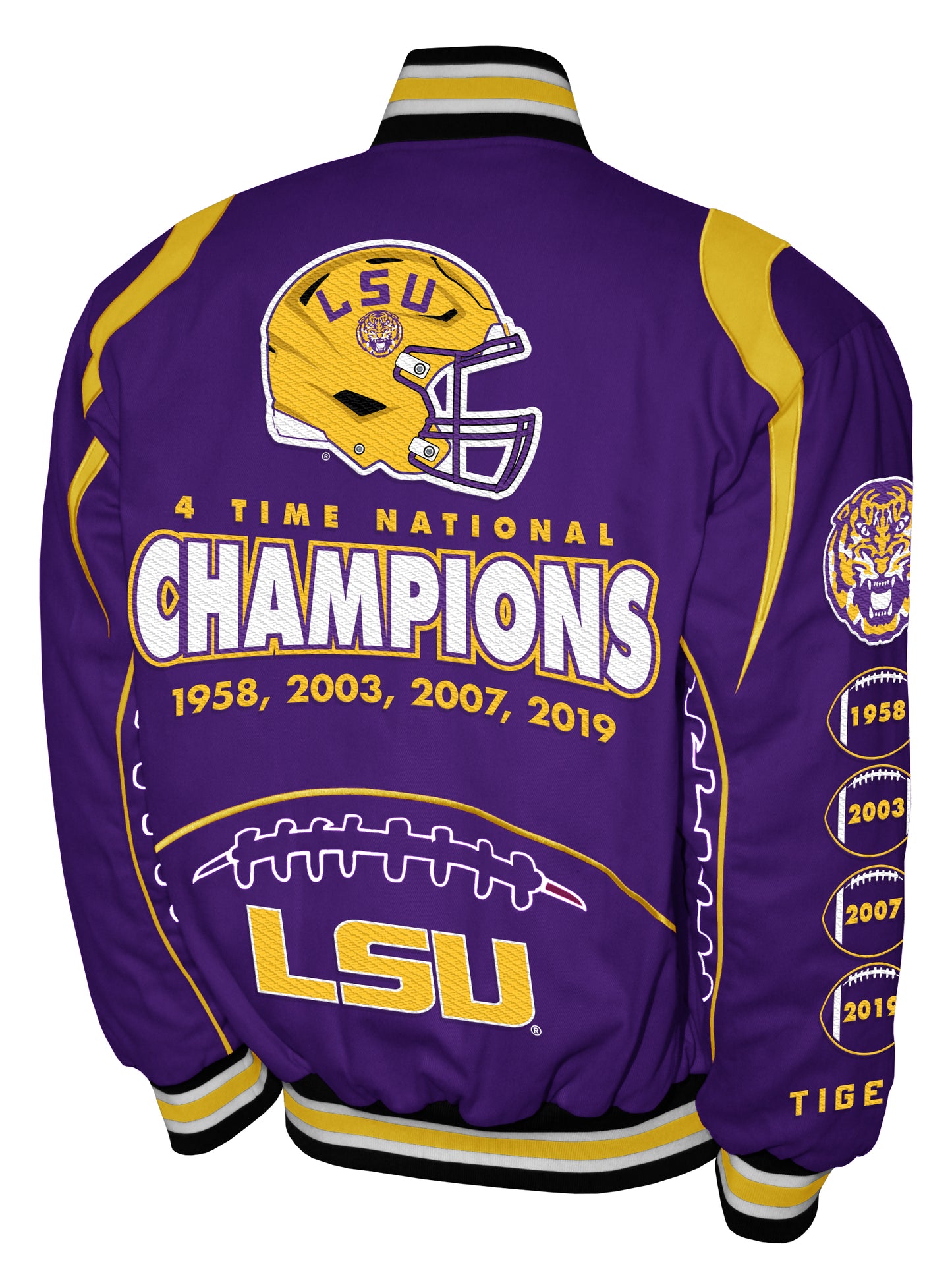 LSU Tigers Franchise Club Commemorative Twill Jacket - Purple