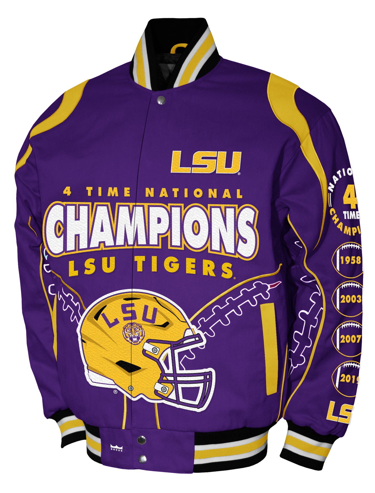 LSU Tigers Franchise Club Commemorative Twill Jacket - Purple