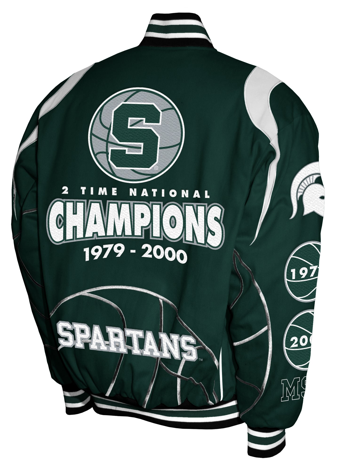 Michigan State Spartans Franchise Club Commemorative Twill Jacket - Green