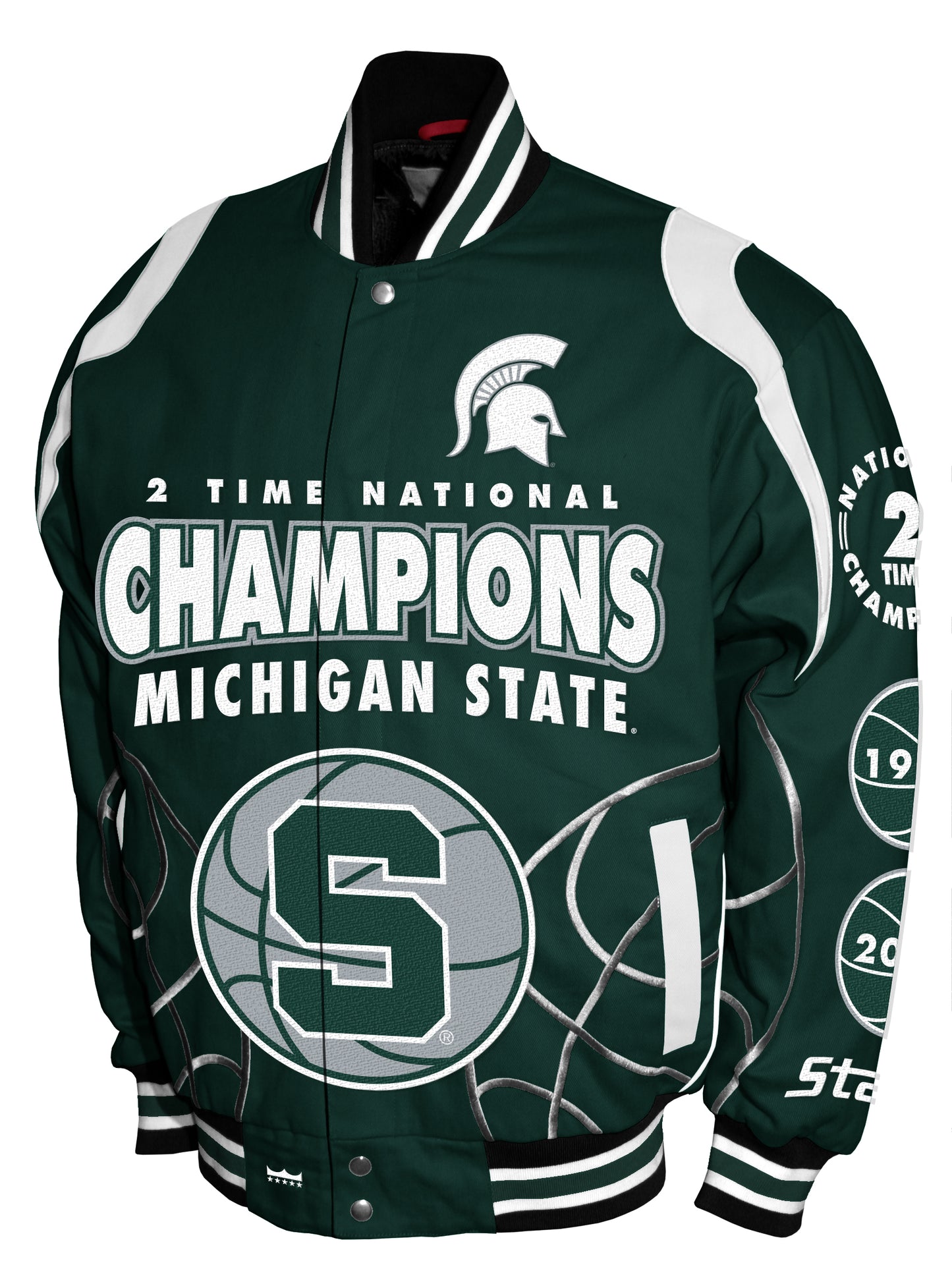 Michigan State Spartans Franchise Club Commemorative Twill Jacket - Green