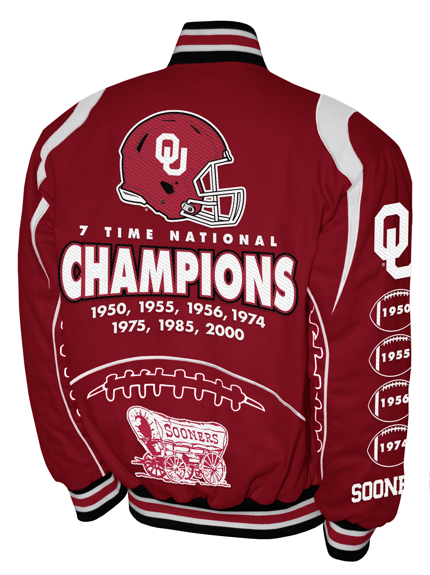 Oklahoma Sooners Franchise Club Commemorative Twill Jacket - Red