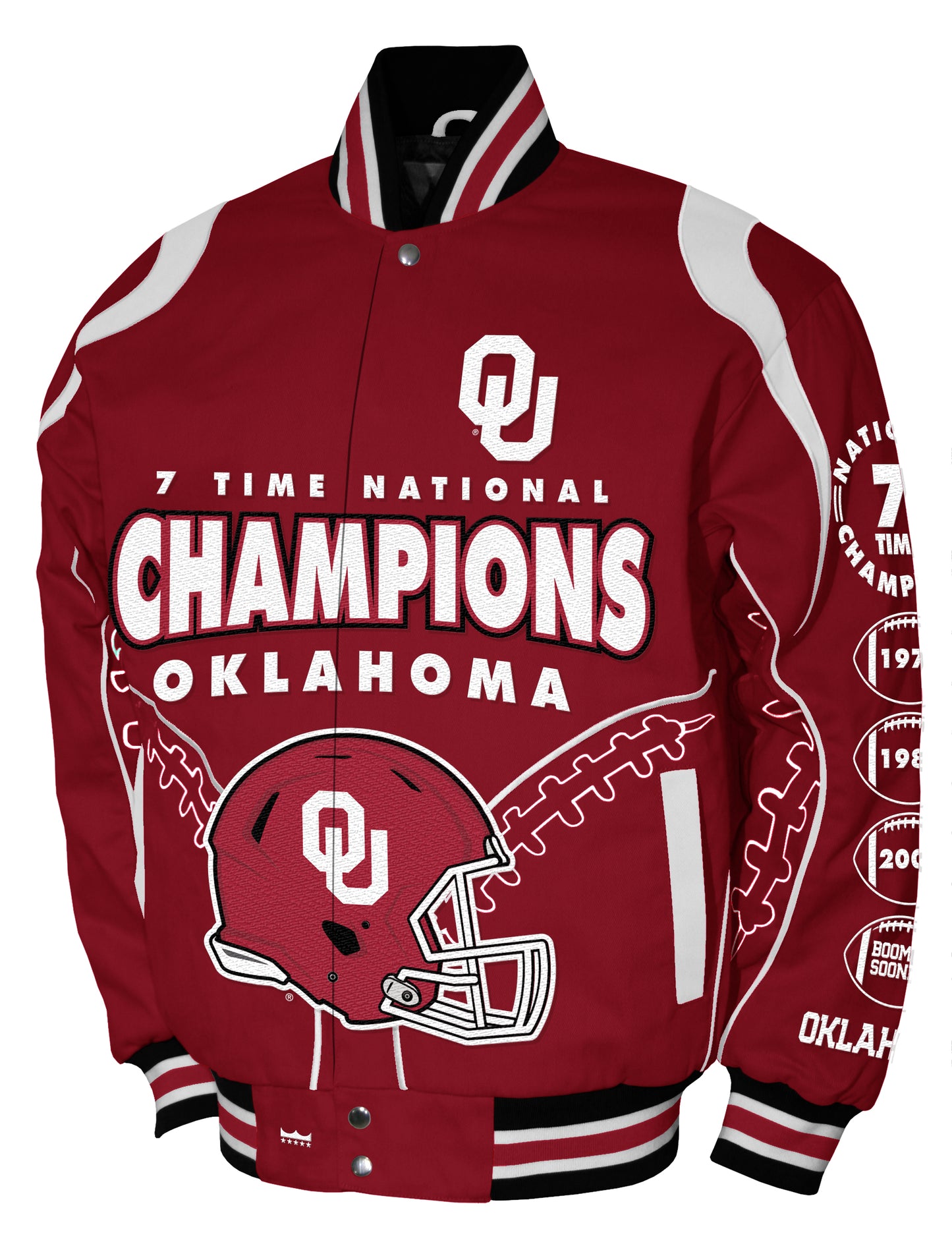 Oklahoma Sooners Franchise Club Commemorative Twill Jacket - Red
