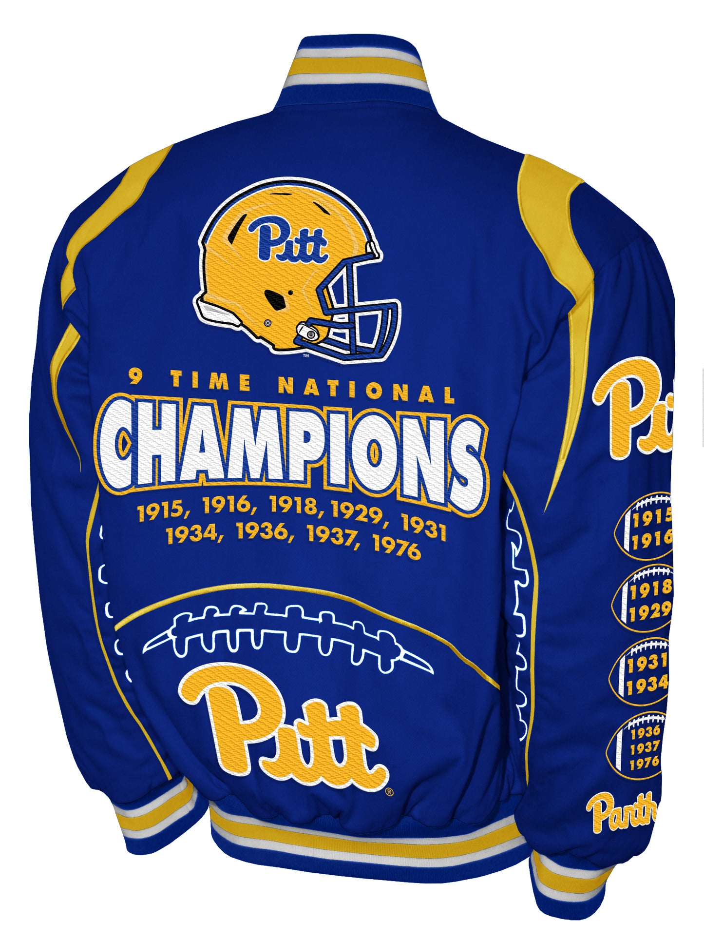 Pittsburgh Panthers Franchise Club Commemorative Twill Jacket - Blue