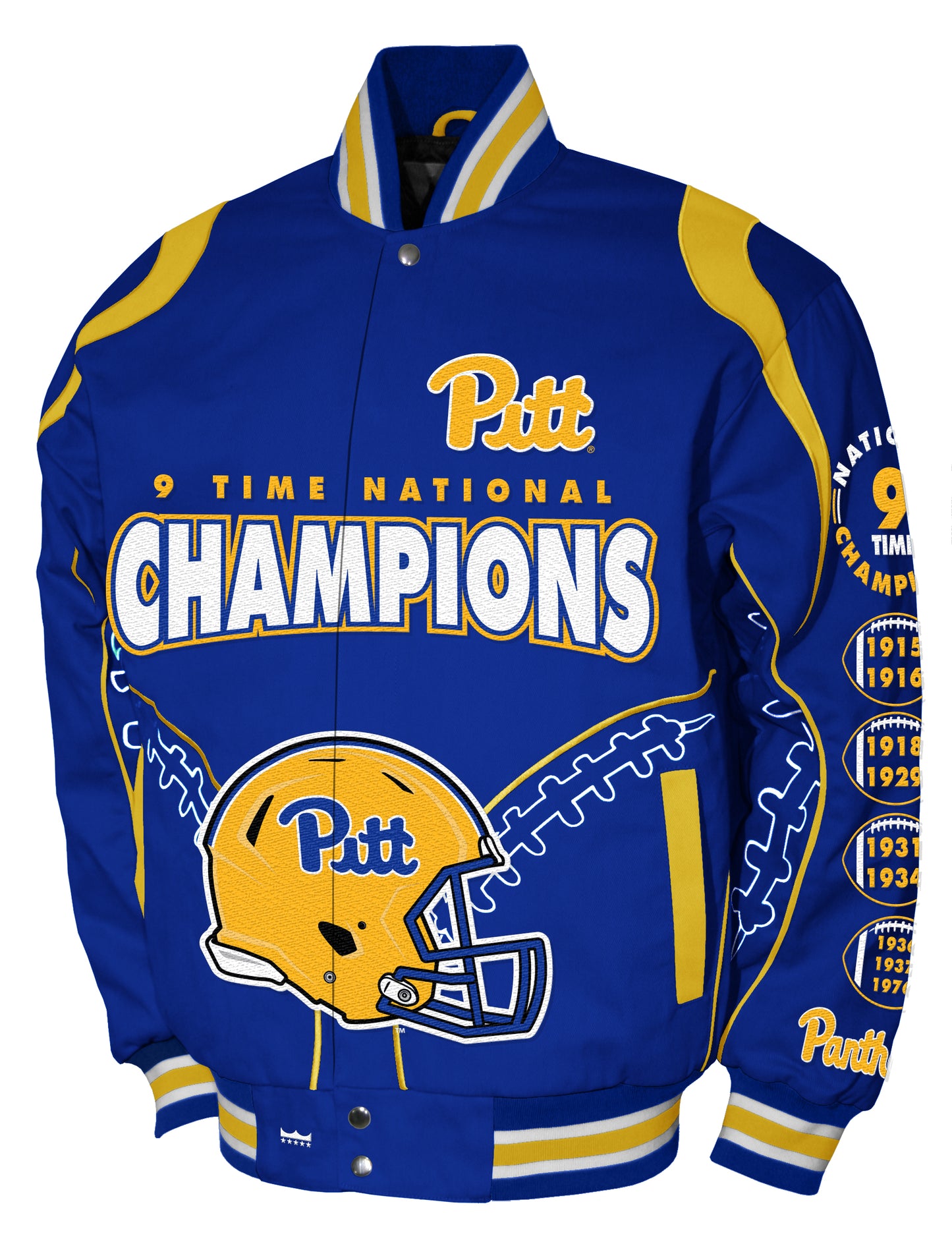 Pittsburgh Panthers Franchise Club Commemorative Twill Jacket - Blue