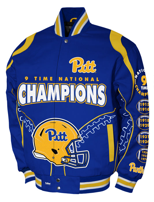 Pittsburgh Panthers Franchise Club Commemorative Twill Jacket - Blue