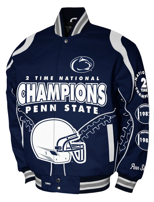 Penn State Nittany Lions Franchise Club Commemorative Twill Jacket - Navy