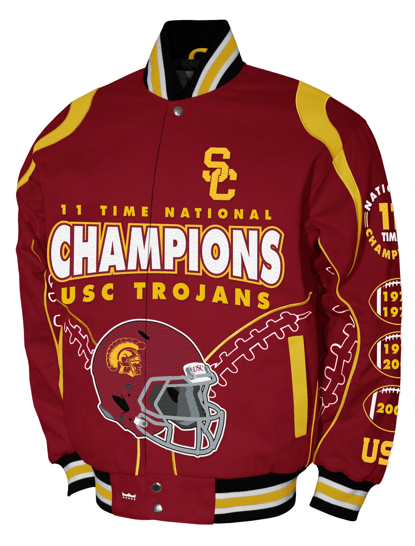 USC Trojans Franchise Club Commemorative Twill Jacket - Burgandy