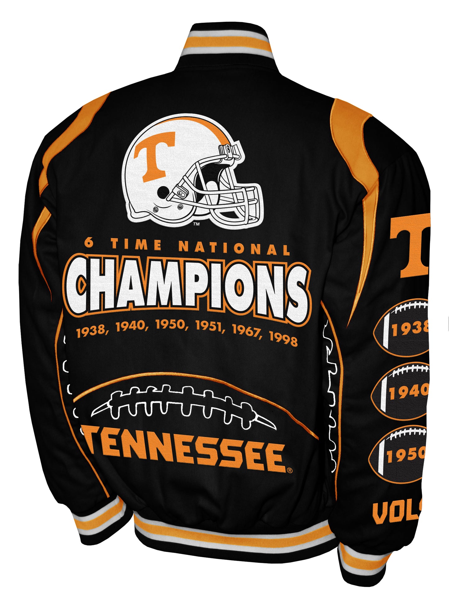 Tennessee Volunteers Franchise Club Commemorative Twill Jacket - Black