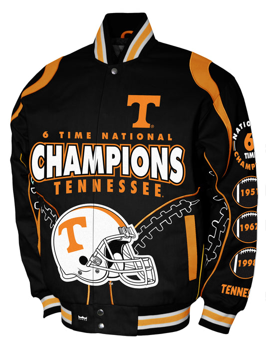 Tennessee Volunteers Franchise Club Commemorative Twill Jacket - Black