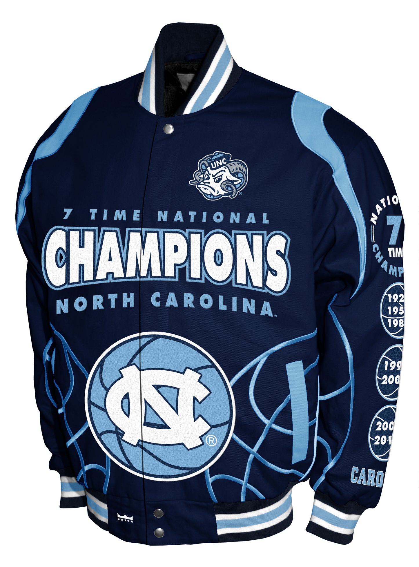 North Carolina Tar Heels Franchise Club Commemorative Twill Jacket - Blue