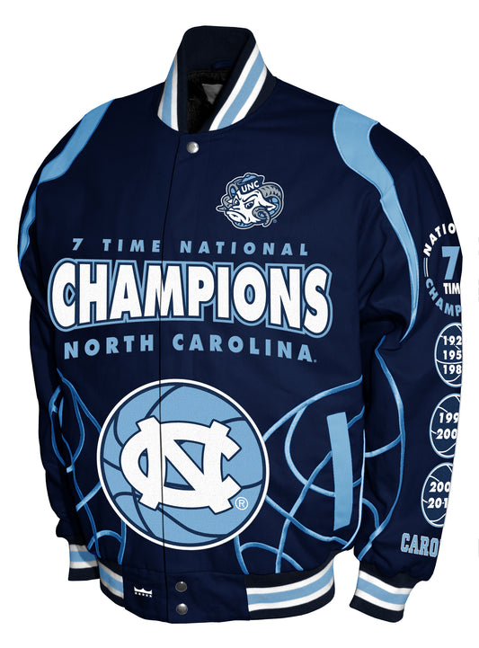 North Carolina Tar Heels Franchise Club Commemorative Twill Jacket - Blue