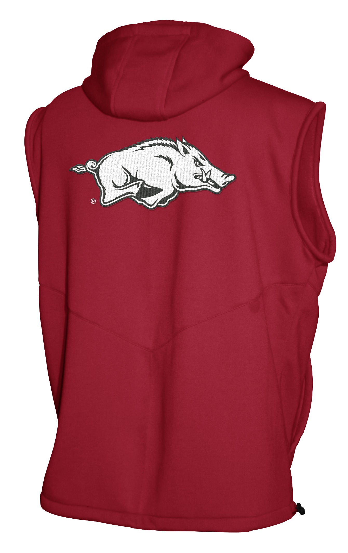 Arkansas Razorbacks Franchise Club Gym Fleece Full-Zip Hoodie Vest - Red