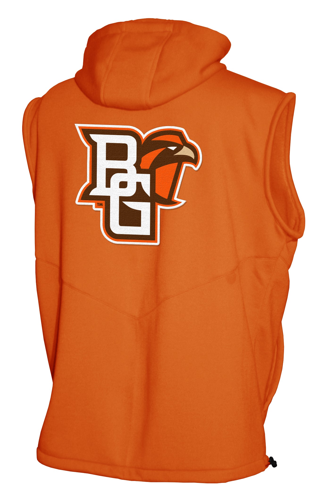 Bowling Green Falcons Franchise Club Gym Fleece Full-Zip Hoodie Vest - Orange