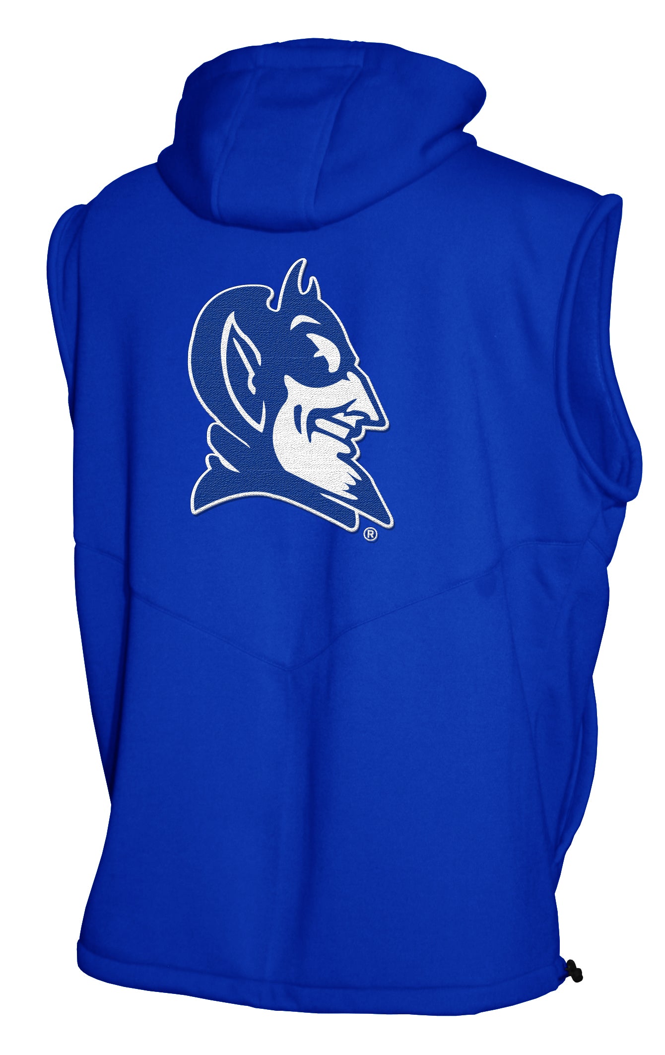Duke Blue Devils Franchise Club Gym Fleece Full-Zip Hoodie Vest - Blue