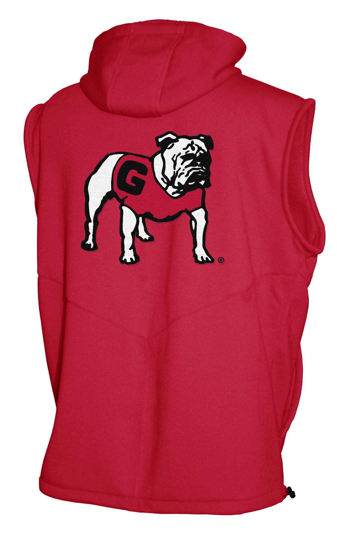 Georgia Bulldogs Franchise Club Gym Fleece Full-Zip Hoodie Vest - Red