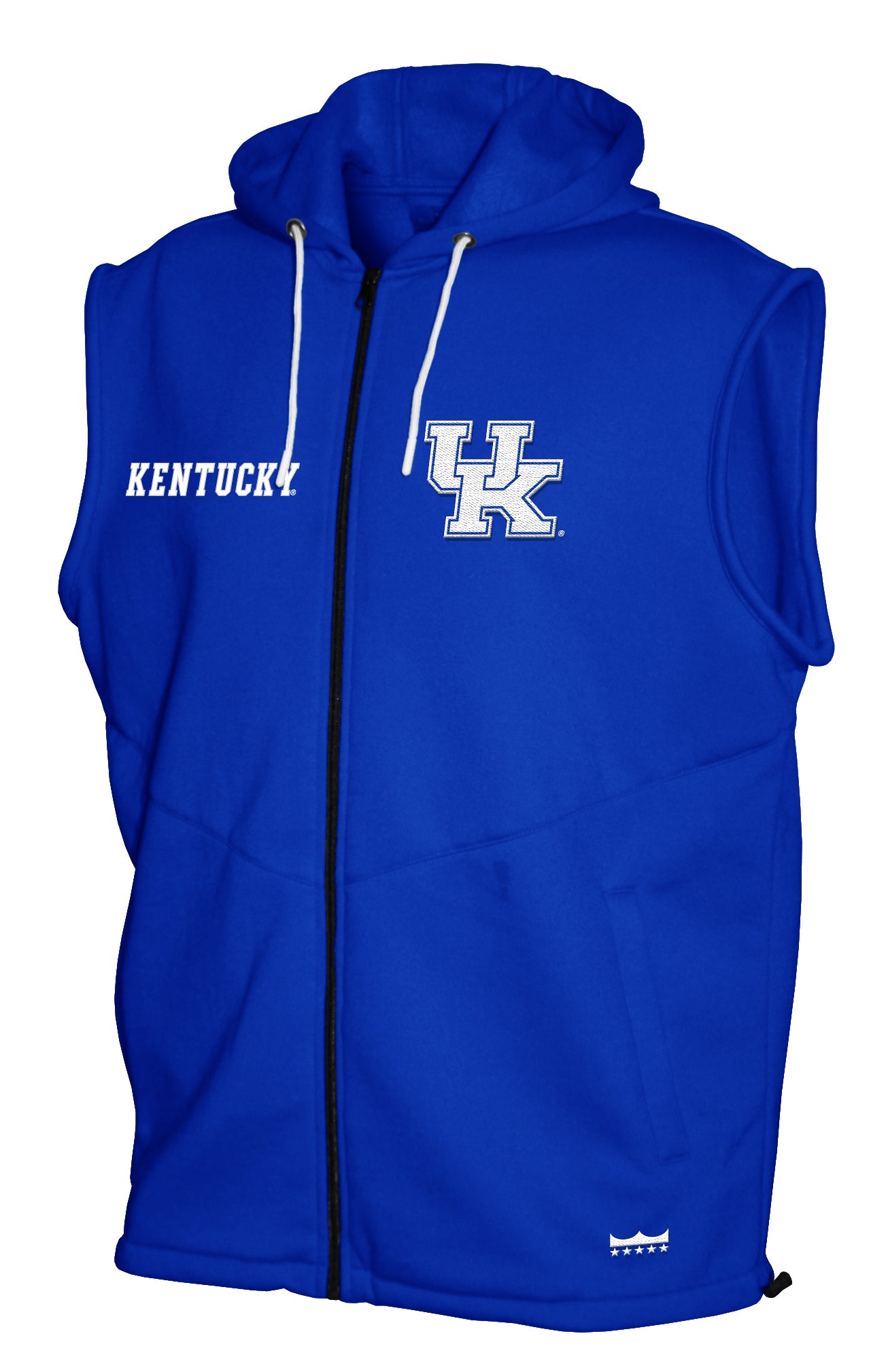 Kentucky Wildcats Franchise Club Gym Fleece Full-Zip Hoodie Vest - Blue