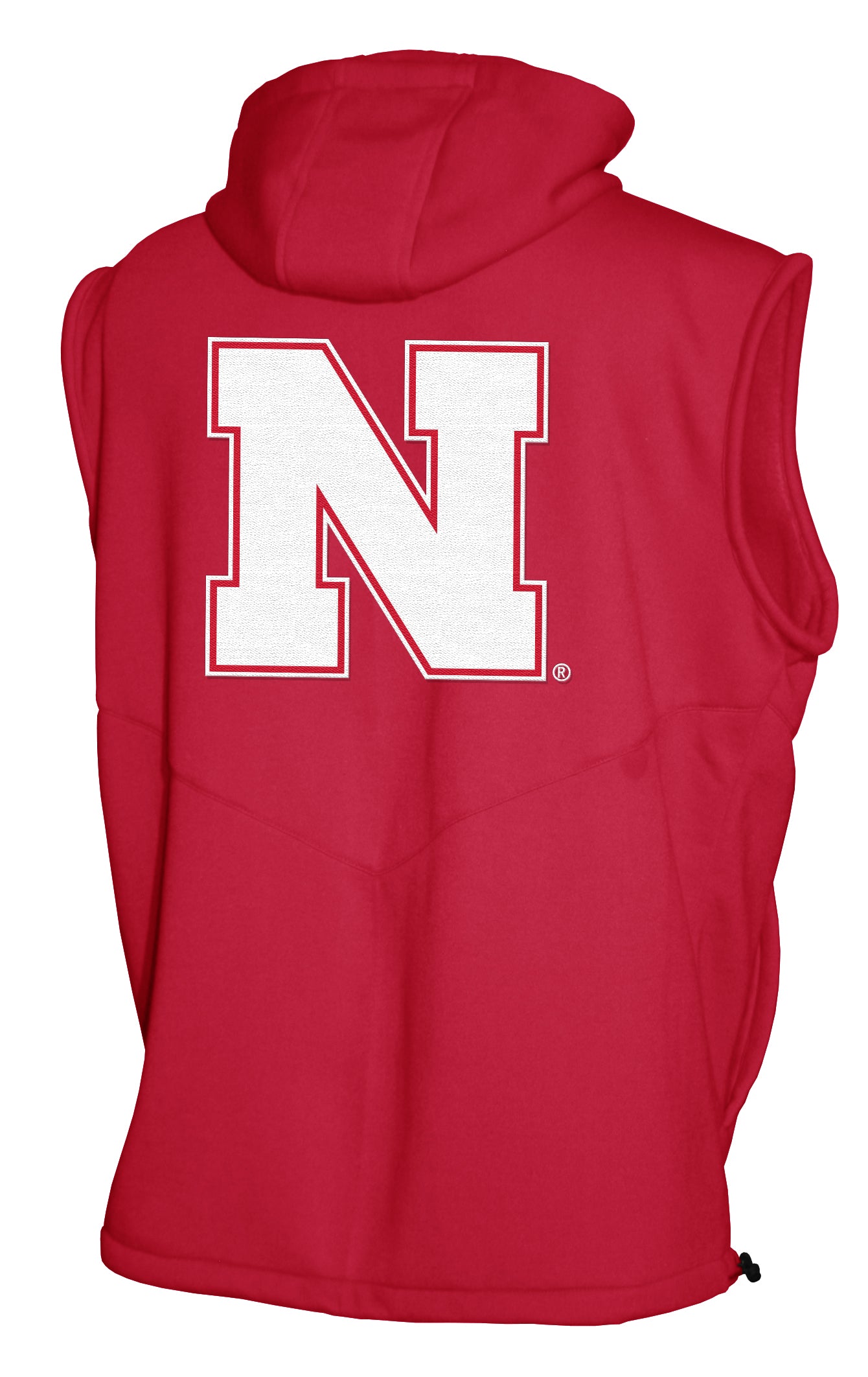 Nebraska Cornhuskers Franchise Club Gym Fleece Full-Zip Hoodie Vest - Red